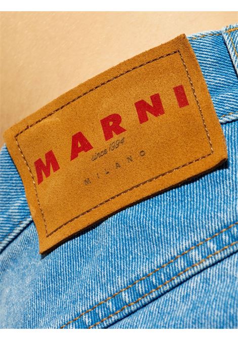 jeans con applicazione uomo blu MARNI | PUJU0021A2 USCW91BDB44